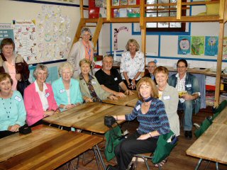 Back: Lynette Stevens, Jean Moodie, and Gerda Bus Front: Pam Edwards, Brenda Kieser, Ann Mellor, Jeanne du Plessis, Jeff Hirschson, Peter Ritchie, Peter Hirschson, Beverley Lowe, and Valerie Keet.