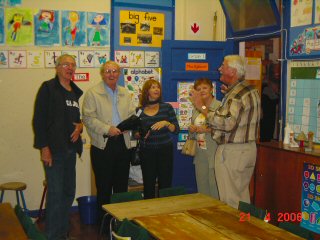 Alan Richards, Logan Pearson, Valerie Keet, Beverley Lowe, and Albert Okkenburg