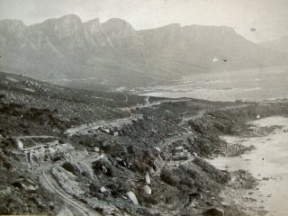 Building of the tram track above Clifton.